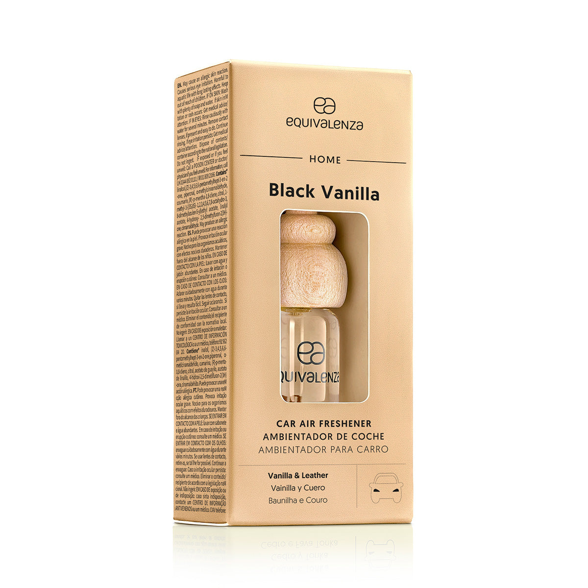 Black Vanilla Car Air Freshener (vanilla and leather)